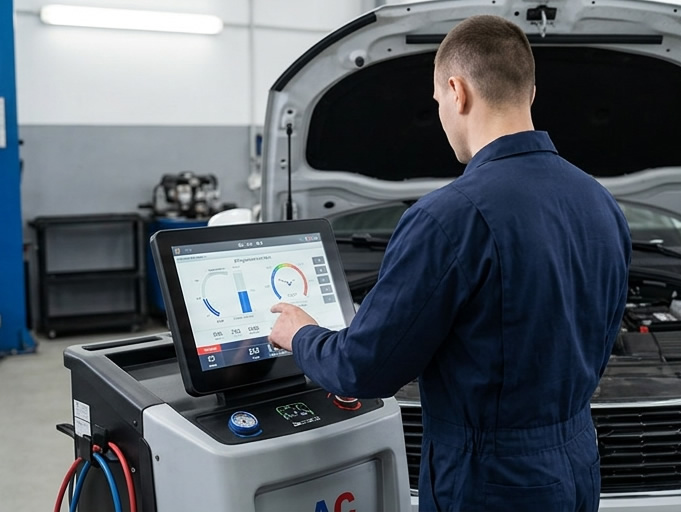 Kfz-Meister in der Werkstatt